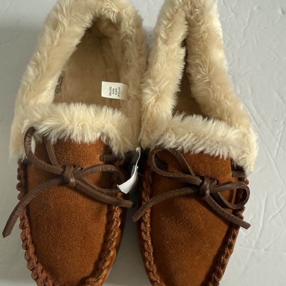 J. Crew Brown Moccasins with Cream Lining - Picture 4 of 8